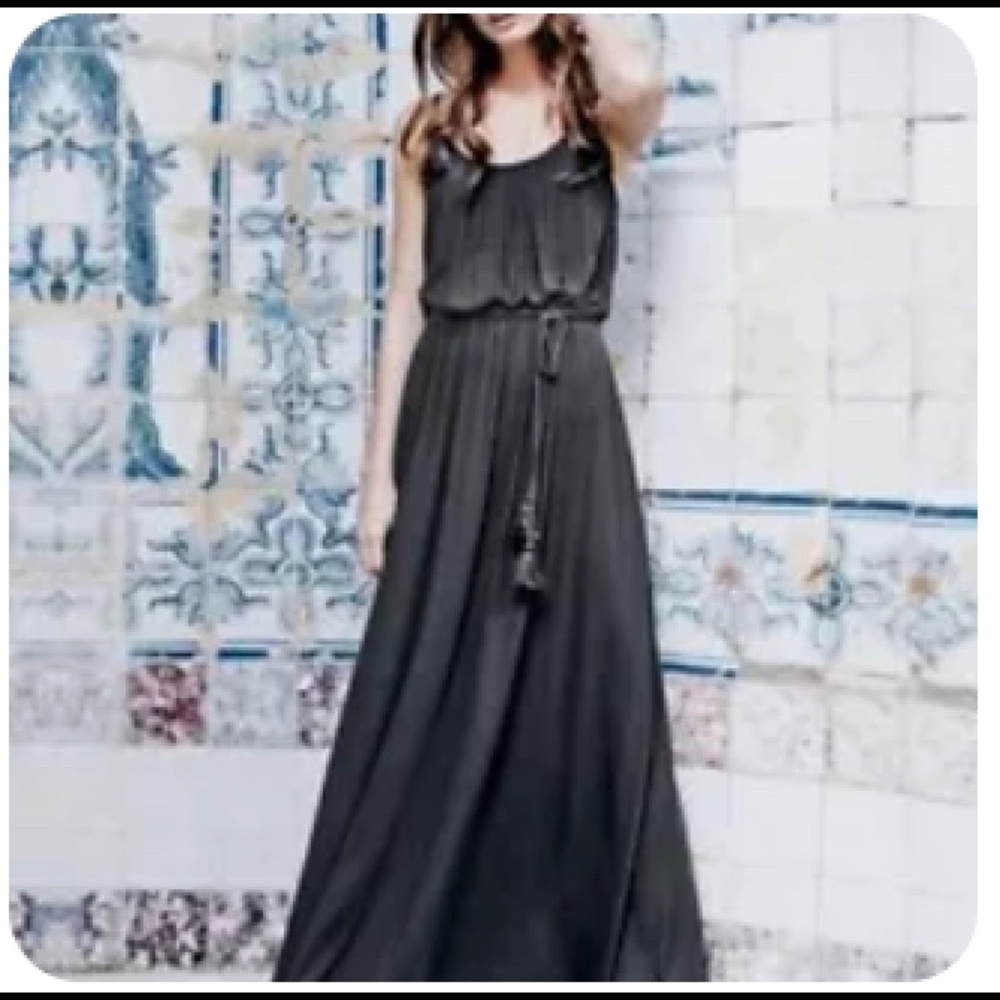 Boden Maxi Dress with Blousy Top and Tie at Waist